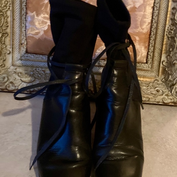 CHARLES DAVID leather+ neoprene booties - Picture 8 of 8